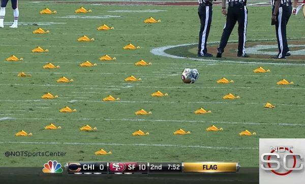 bears-49ers-penalty-flags