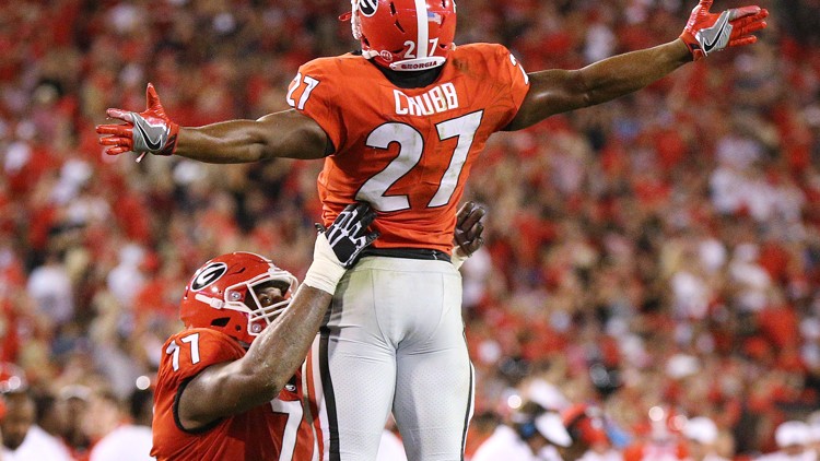 nick chubb 2018 rookie rb draft nfl